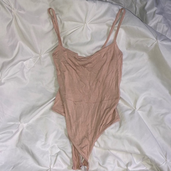 Nude Basic Square Neck Thong Bodysuit - Picture 4 of 5
